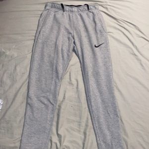 Nike Dri-Fit US S grey track pants with black Nike Swoosh
